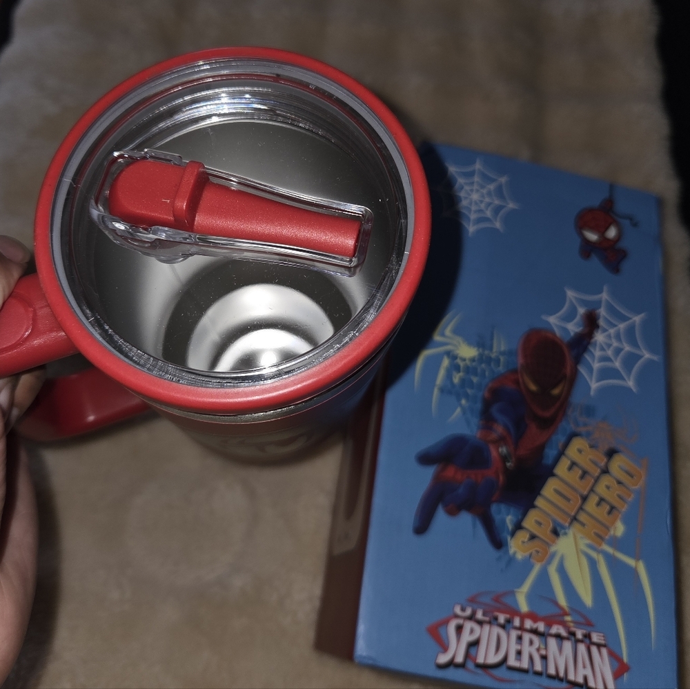 NWT Spider-Man Red Travel Mug with Box - Picture 4 of 5